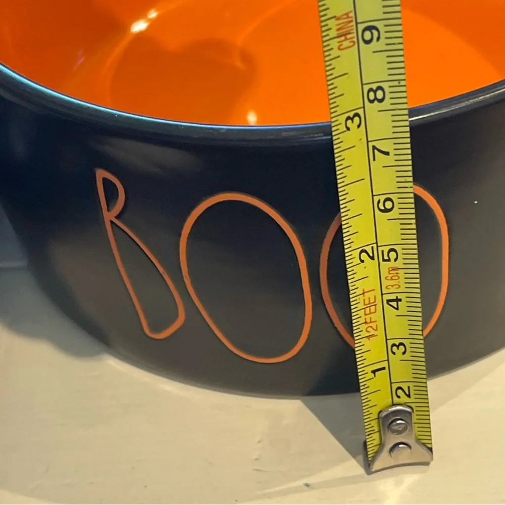 Rae Dunn BOO Pet Bowl 6”